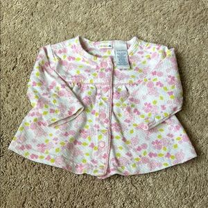 Baby Girls Vintage Gymboree Lightweight  Floral Top or Cardigan size 3-6 months